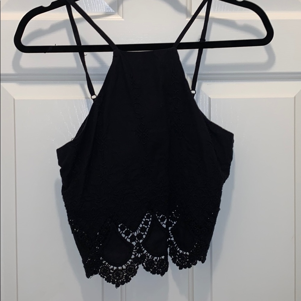 Black tank top